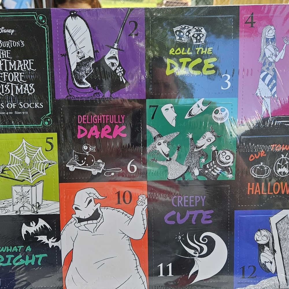 Nightmare before Christmas 12 Days of Socks